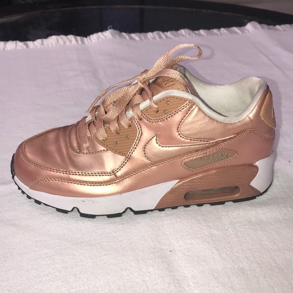 Air Max 90 SE GS 'Metallic Bronze size 5.5Y - Picture 3 of 7